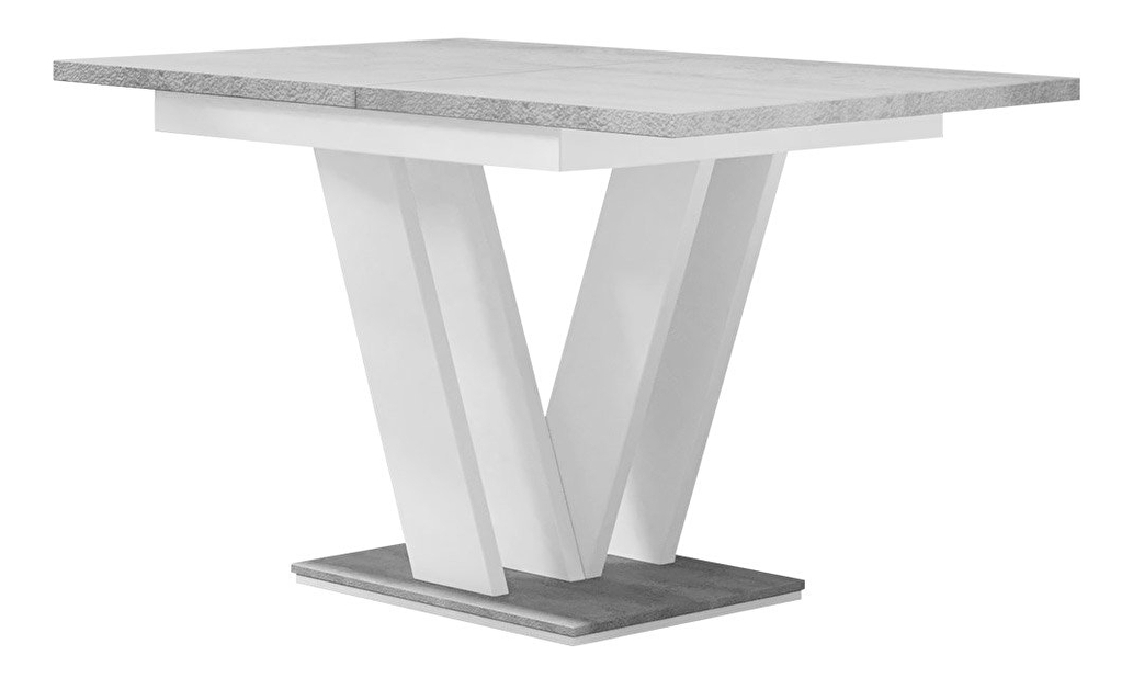 Rozkladací stôl Herkulan (biela + čierna) *výpredaj