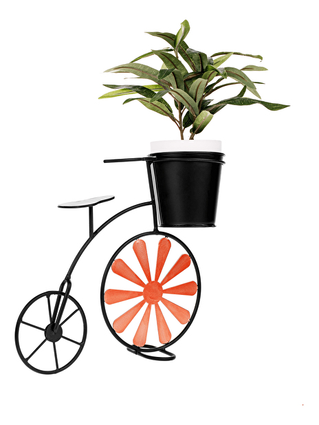 Retro kvetináč v tvare bicykla Esca (bordová + čierna)