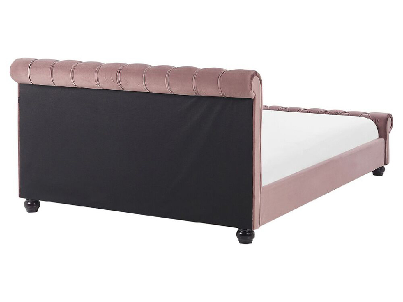 Manželská vodná posteľ 180 cm Alexandrine (ružová) (s roštom a matracom)