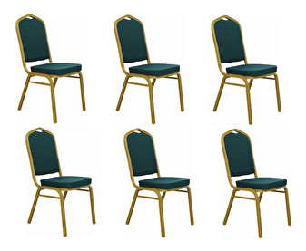 Set 6 ks. jedálenských stoličiek Zoni (zelená) *bazár