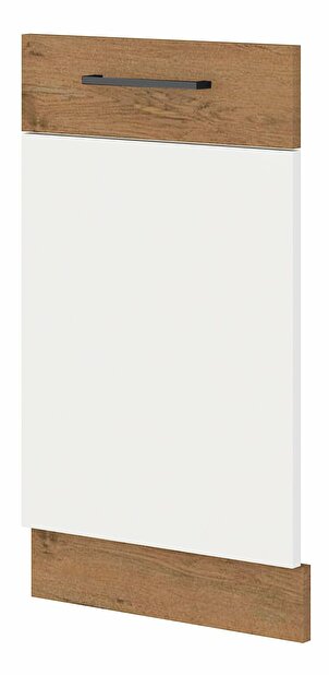 Dvierka na vstavanú umývačku Virion ZM 713 x 446 (dub lancelot + biela)
