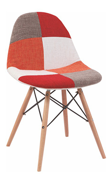Jedálenská stolička Candie (vzor patchwork štvorce)