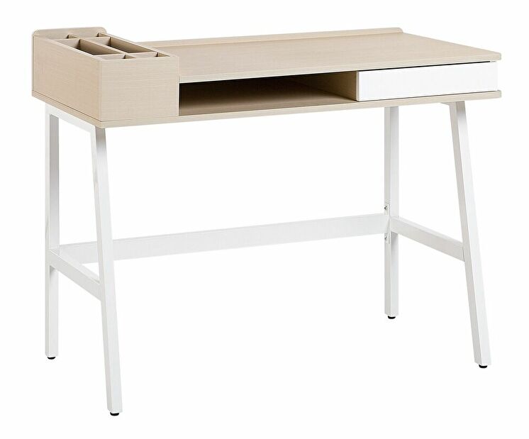 Písací stôl Paribo (biela)
