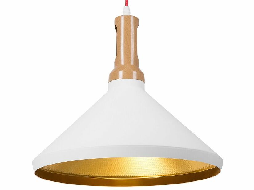 Závesná lampa Lidar (bielo-zlatá)