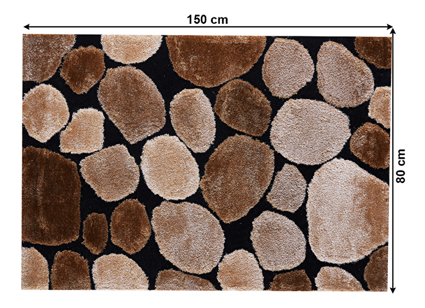 Kusový koberec 80x150 cm Pamela Typ 2 (béžová) *výpredaj