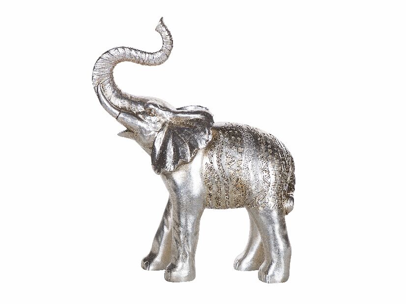 Dekoratívna figúrka slon TUREN (strieborná)