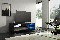 TV stolík/skrinka Mona 100 (čierna matná + čierny lesk)