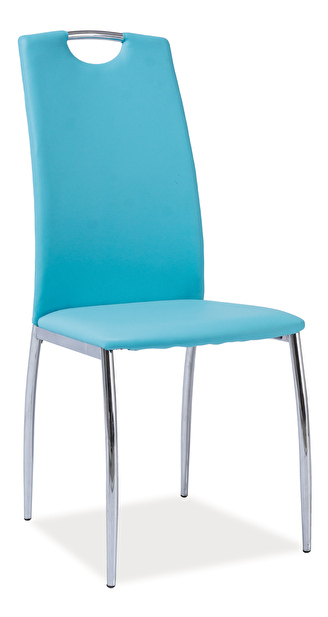 Jedálenská stolička H-622 (ekokoža modrá)