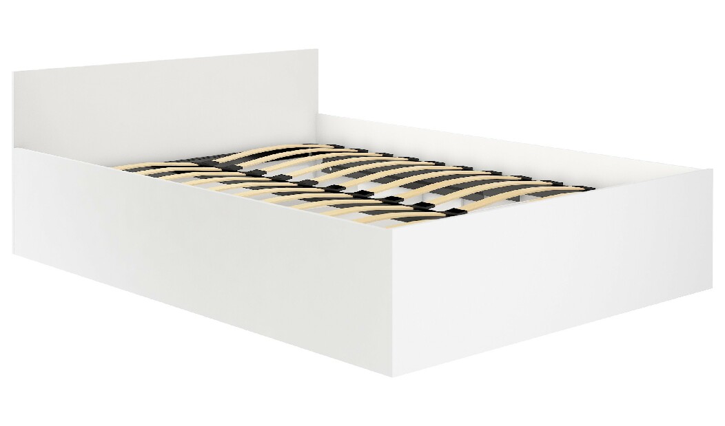 Manželská posteľ Cosimo (biela) (s matracom)