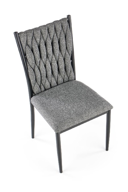Jedálenská stolička Kulus (sivá + čierna)