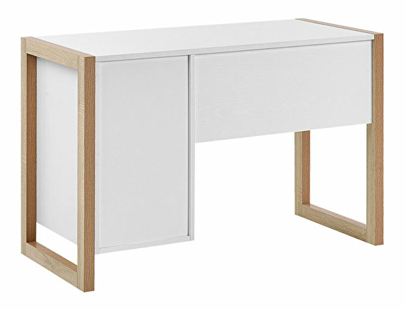 Písací stôl 110x50 cm Johnathan (biela)