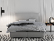 Manželská posteľ Boxspring 140 cm Carla (svetlosivá)(s úložným priestorom)