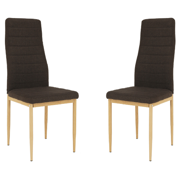 Set 2 ks. jedálenských stoličiek Collort nova (hnedá) *výpredaj
