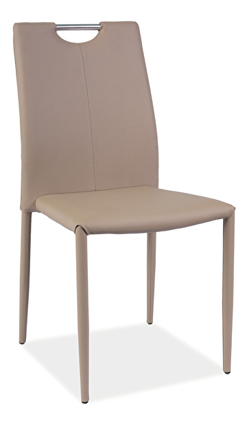 Jedálenská stolička H-322 (ekokoža tmavobéžová)