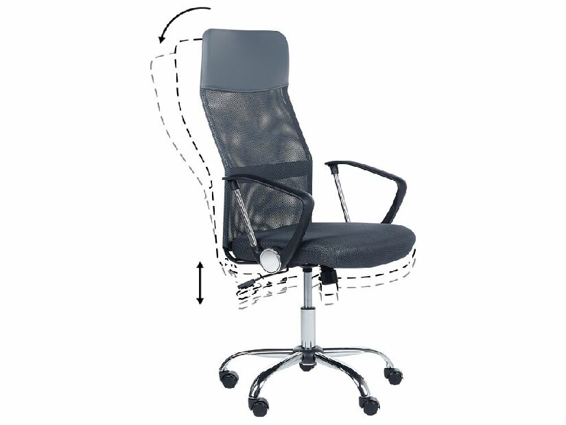 Kancelárska stolička Desige (sivá)
