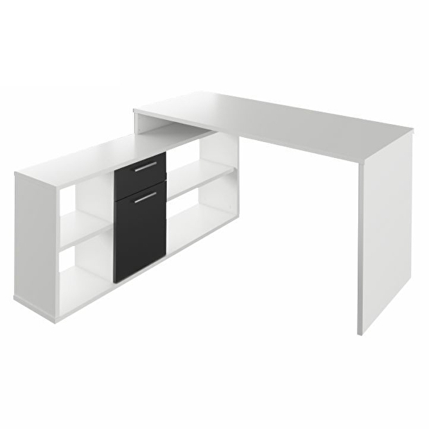 PC stolík Noe new (biela + čierna) *výpredaj