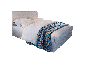 Manželská posteľ Boxspring 180 cm Karen Comfort (béžová) (s matracom a úložným priestorom)