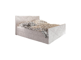 Manželská posteľ  Boxspring 180 cm Milagros 4 (béžová) (s matracom a úložným priestorom)