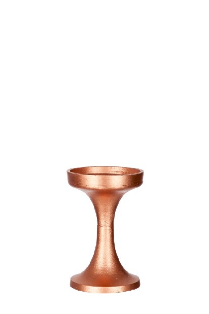 Svietnik Jolipa Vysoký na jednu sviečku (11x11x17cm) (Ružové zlato)