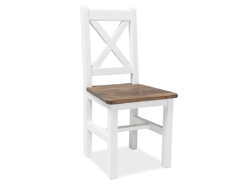 Jedálenská stolička Poprad (masív) (biela)