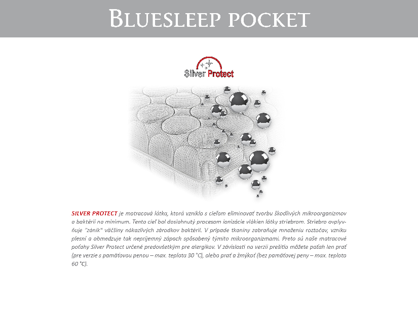 Taštičkový matrac Materasso Bluesleep Pocket 200x140 (T3)