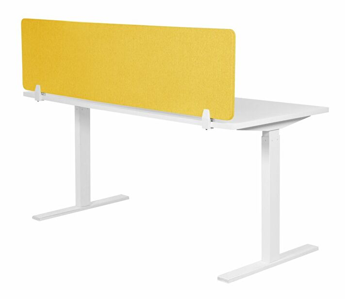 Prepážka na pracovný stôl 180 x 40 cm Walda (žltá) 