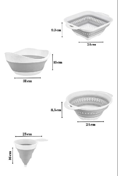 Súprava kuchynského náčinia (4 ks.) Foldesi (biela)