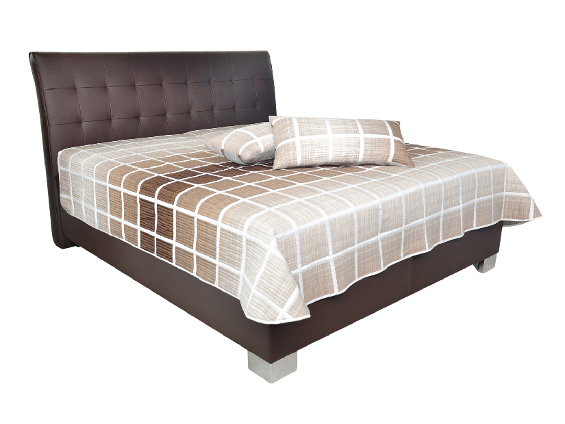 Manželská posteľ 160 cm Blanár Sara (hnedá) (s roštom a matracom Nelly Plus)