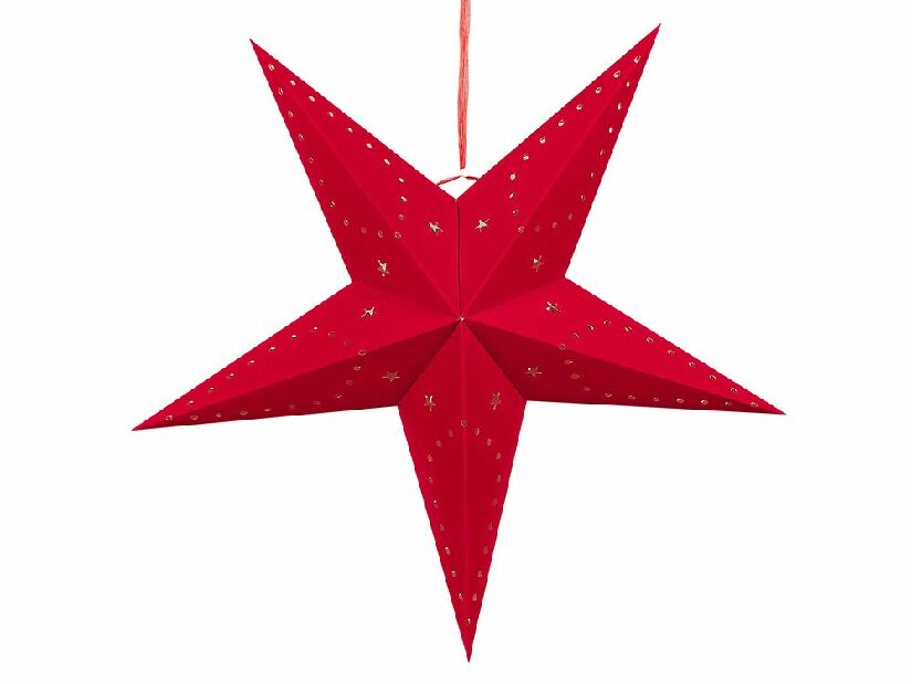 Set 2 ks závesných hviezd 60 cm Monti (červená)