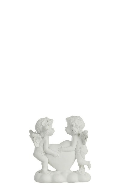 Figurína Jolipa Anjel (15x8x15cm) (Biela)