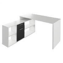 PC stolík Norrix (biela + čierna)