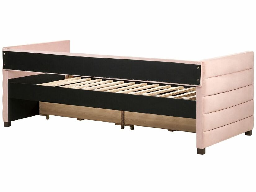 Jednolôžková posteľ 200 x 90 cm Marza (ružová)