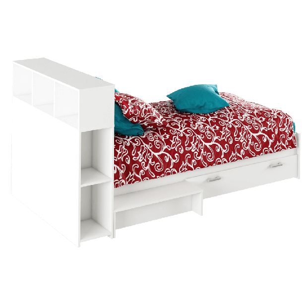 Jednolôžková posteľ 90 cm Adrana (biela)