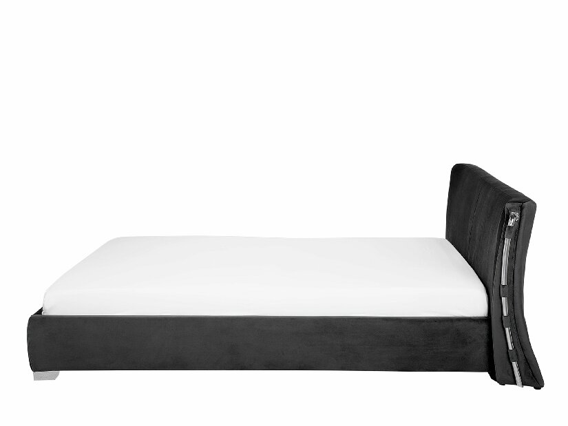 Manželská posteľ 180 cm PARNAS (s roštom) (čierna)