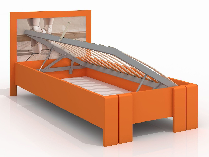 Jednolôžková posteľ 120 cm Naturlig Kids Manglerud High BC (borovica) (s roštom)