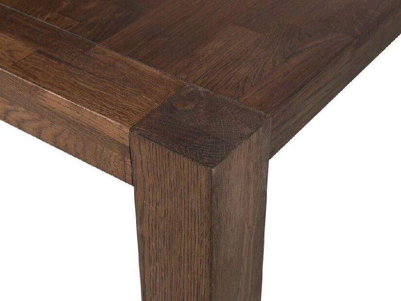 Jedálenský stôl Naruba (pre 8 osôb) (tmavé drevo)