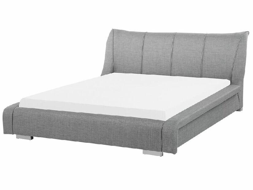Manželská posteľ 180 cm NICE (s roštom) (sivá)