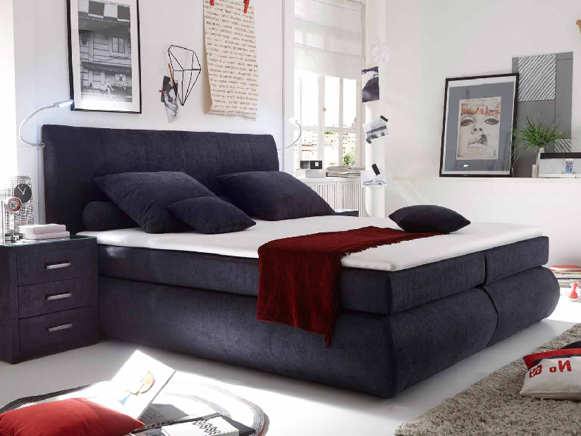 Manželská posteľ Boxspring 160 cm Como (s matracom) *výpredaj
