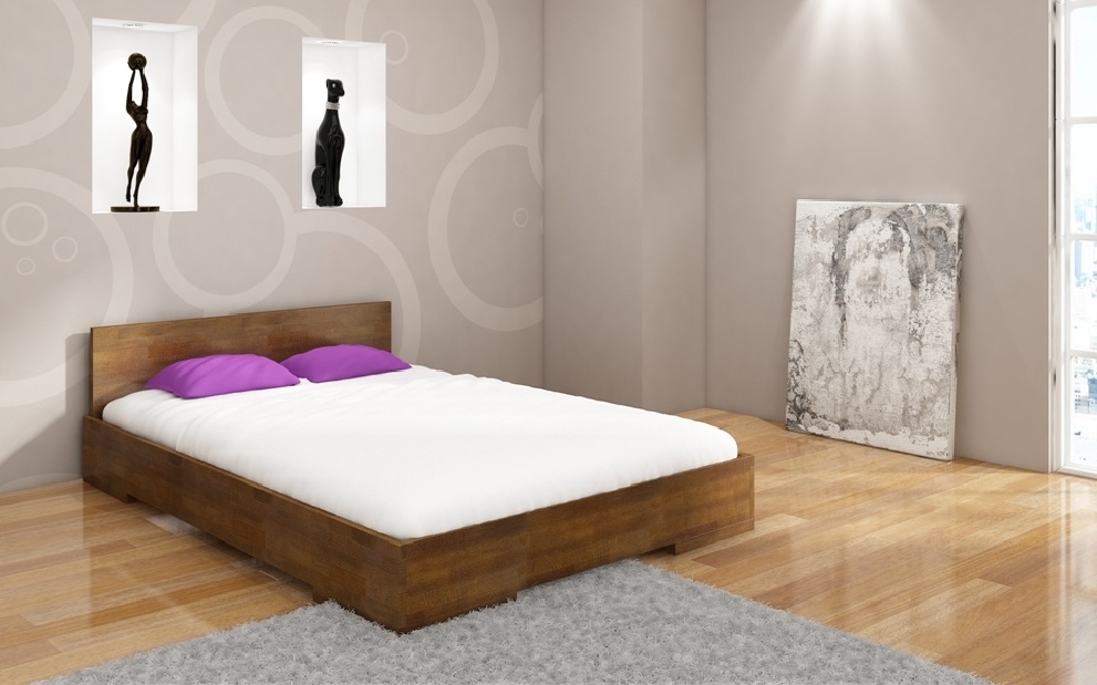 Manželská posteľ 180 cm Naturlig Kirsebaer (buk) (s roštom)