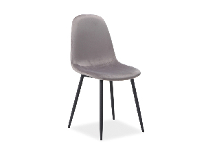 Jedálenská stolička Fannie (sivá + čierna)