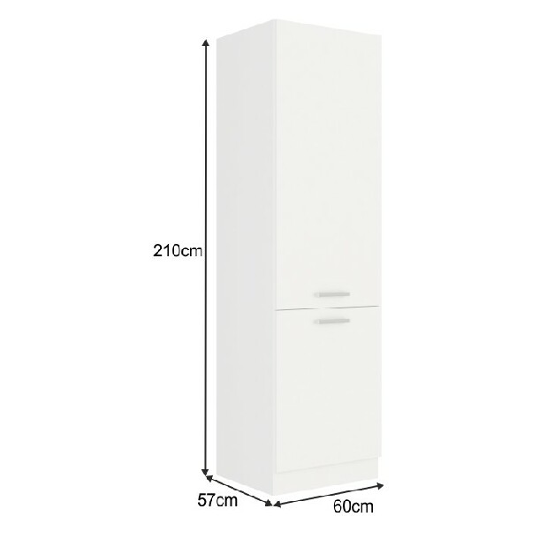 Vysoká skrinka Strolis 60 DK-210 2F (biela) *výpredaj