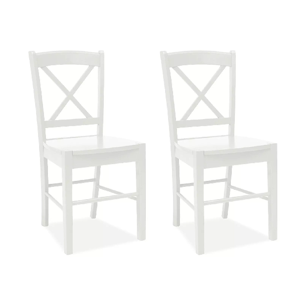 Set 2 ks. jedálenských stoličiek Dabih (biela) *výpredaj