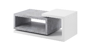 Konferenčný stolík Bilsby Typ 97 (betón colorado + biela)