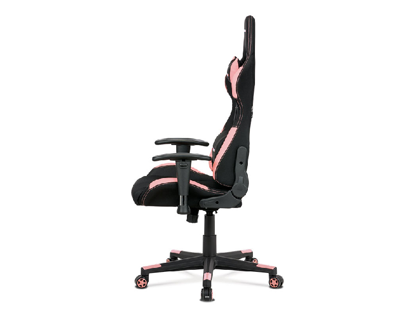 Kancelárska stolička Kelby-F02-PINK (čierna + ružová)