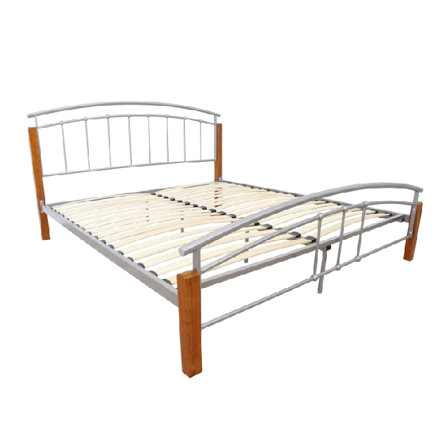 Manželská posteľ 140 cm Malbrua (s roštom)