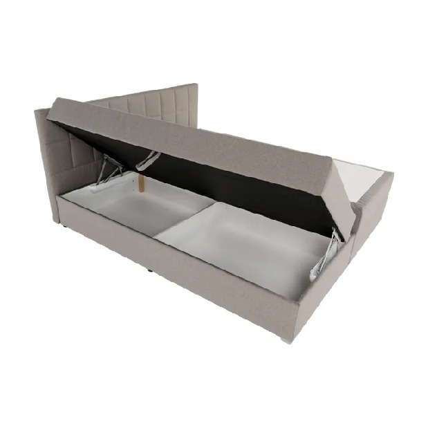 Manželská posteľ Boxspring 180 cm Ferata TV komfort (sivohnedá) *výpredaj