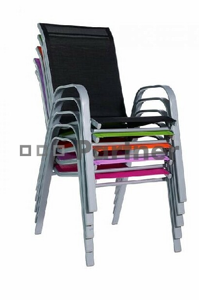 Záhradná stolička Gloria fialová (kov)