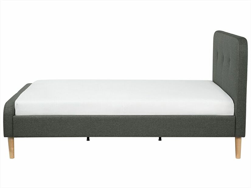 Manželská posteľ 180 cm ROME (s roštom) (tmavosivá)
