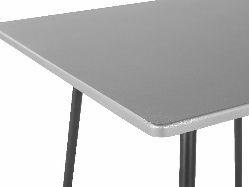 Barový stôl VALLON (sivá + čierna) (pre 4 osoby)
