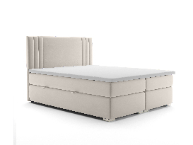 Manželská posteľ Boxspring 180 cm Morcano (krémová) (s úložným priestorom)